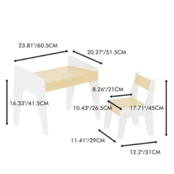 TopComfy Seating Sets Kids Table Set With Chair Modern Design For Kids Room, White, 22.44"*11.81"*22.64" 7 TopComfy Seating Sets Kids Table Set With Chair Modern Design For Kids Room, White, 22.44"*11.81"*22.64" -Nexera Furniture Store GUEST 7558cb39 67d6 49c3 8e56 835fb49042ed