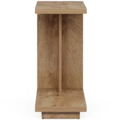 Resenkos Nightstand, Night Stand,C-Shaped End Table, Wood Side Table Nightstand Bedside Table,Rustic Brown -Nexera Furniture Store GUEST 75b03392 6e2b 4258 b4e4 9d00fd04fe9f