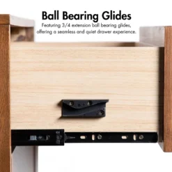 HOMES: Inside + Out 3pc King Riverstone Mid-Century Boucle Platform Bedroom Set With 2 Nightstands Walnut -Nexera Furniture Store GUEST 76bacf56 0a54 4655 856b 43154136cb12