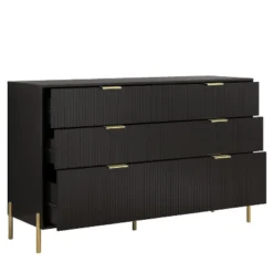Festivo 5pc Modern Elegance Bedremm Chest And 2 Dressers And 2 Drawer Nightstands Set Black -Nexera Furniture Store GUEST 774fa7f5 2f2e 4a67 828b c72d19d0ef0c