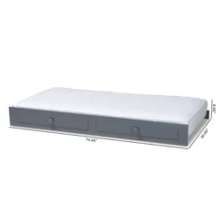 Cintia Wood Bed With Trundle Gray - Baxton Studio -Nexera Furniture Store GUEST 77829570 2c59 4544 b964 96370ecc8f58