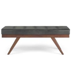 48" Keenan Mid Century Ottoman Bench Faux Air Leather - Wyndenhall -Nexera Furniture Store GUEST 796ae688 dd09 48dd af87 789607c77556