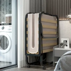 Costway Folding Rollaway Bed Extra Guest W/ Memory Foam Mattress -Nexera Furniture Store GUEST 7a27a80d 40fb 4395 8efb f6622ca1a354