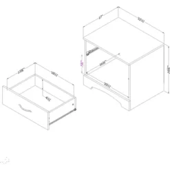 Step One 1 Drawer Nightstand - South Shore -Nexera Furniture Store GUEST 7abbd7e4 d03f 40c5 a6c5 1b1fd3b63cbe