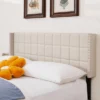 Linen Upholstered Headboard, Tufted Nailhead & Double Wingback, 6 Adjustable Position 1 Linen Upholstered Headboard, Tufted Nailhead & Double Wingback, 6 Adjustable Position -Nexera Furniture Store GUEST 7b6ab1b7 13ba 472e a6bc 6ecdea51a02c