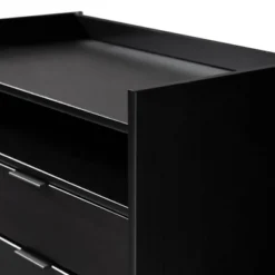 Mid-Century Modern Solid Wood 2 Drawer Nightstand - Saracina Home -Nexera Furniture Store GUEST 7bbb80da 1607 438c 8632 ede4c007a96a