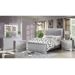 5pc Tenaya Bedroom Set Silver/Gray - HOMES: Inside + Out