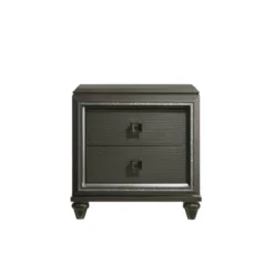 Faris 2 Drawer Nightstand Black - Picket House Furnishings
