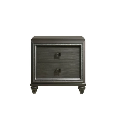 Faris 2 Drawer Nightstand Black - Picket House Furnishings 3 Faris 2 Drawer Nightstand Black - Picket House Furnishings