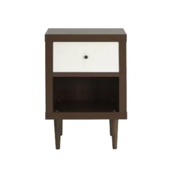 KWPZQEB Night Stand, Nightstand With Drawer & Open Shelf, Mid-Century End Table With Wooden Handle, Wooden Flie Cabinet For Bedroom, Small Spaces -Nexera Furniture Store GUEST 7e410118 ace2 456b 9c10 5d45f30cc0c2