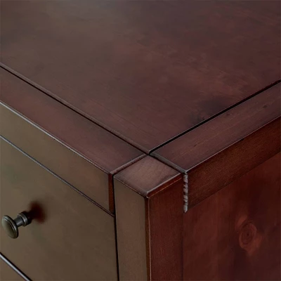 MUSEHOMEINC ST1001E 31.5 Inch Tall Rustic Solid Wood 3 Drawer Storage Dresser Nightstand With Black Metal Rounded Knobs, Espresso 5 MUSEHOMEINC ST1001E 31.5 Inch Tall Rustic Solid Wood 3 Drawer Storage Dresser Nightstand With Black Metal Rounded Knobs, Espresso - Image 3