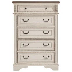 Realyn 5 Drawer Chest Chipped White - Signature Design By Ashley -Nexera Furniture Store GUEST 81c02f96 500a 4cf3 9d62 34525004bb0a