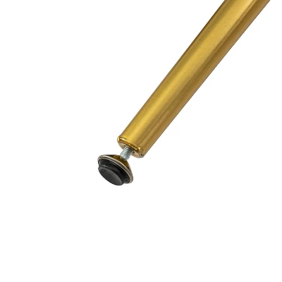 Emilio Modern 55.25" Wide Upholstered Low Back Bench With Sturdy Golden Metal Tapered Leg| ARTFUL LIVING DESIGN 11 Emilio Modern 55.25" Wide Upholstered Low Back Bench With Sturdy Golden Metal Tapered Leg| ARTFUL LIVING DESIGN - Image 9