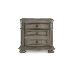 Signature Design By Ashley Ardenfield Three Drawer Night Stand With USB Ports, Light Brown -Nexera Furniture Store GUEST 840595b6 67ec 497a 9e8c 6134647ef2b4