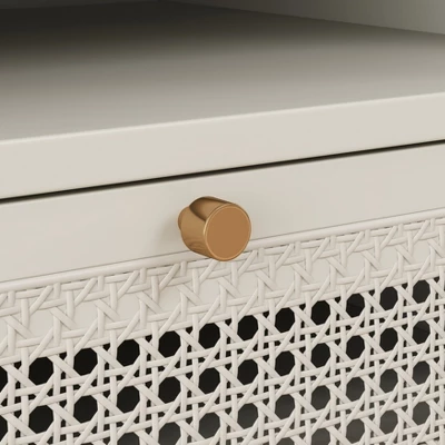 Roundhill Furniture Feeney 3-Piece Bedroom Set, Platform Bed With Two Nightstands, Cream White, Queen 11 Roundhill Furniture Feeney 3-Piece Bedroom Set, Platform Bed With Two Nightstands, Cream White, Queen - Image 9