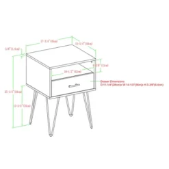 Amal Modern Single Drawer Hairpin Leg Nightstand - Saracina Home -Nexera Furniture Store GUEST 85221b46 3951 4966 a164 582c3efa59c9