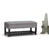 43" Riley Storage Ottoman Bench Dove Gray Linen Look Fabric - WyndenHall 1 43" Riley Storage Ottoman Bench Dove Gray Linen Look Fabric - WyndenHall -Nexera Furniture Store GUEST 857fa698 592f 4cdf bc73 5d0691959bee