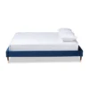 Full Volden Velvet Wood Platform Bed Frame Blue - Baxton Studio -Nexera Furniture Store GUEST 870279c2 4e48 44dd a633 a9750545876c