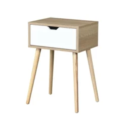 Sapphtopaz Night Stand With Drawers & Open Surface Save-Space Bedside Table With Sturdy Wood Legs Nightstand For Bedroom,Living Room -Nexera Furniture Store GUEST 87654c59 0d0c 40ce 839a 65b38d305e2d