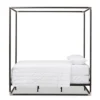 Queen Eva Vintage Industrial Finished Metal Canopy Bed Black - Baxton Studio -Nexera Furniture Store GUEST 87e2aee8 cd37 4073 8c88 88fda7cd0183