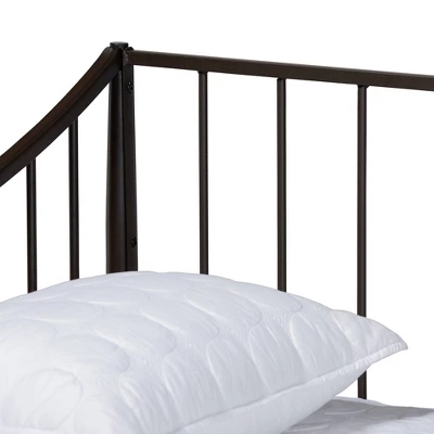 Full Rupert Vintage Industrial Metal Daybed Black - Baxton Studio 5 Full Rupert Vintage Industrial Metal Daybed Black - Baxton Studio - Image 3