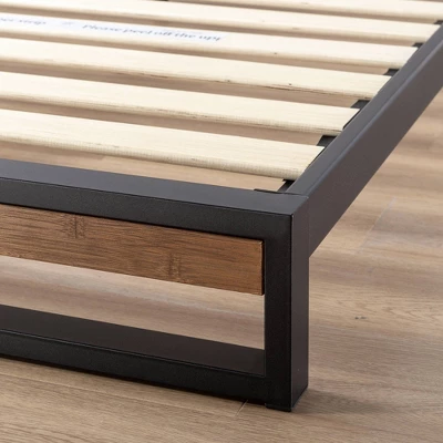 Suzanne Platform Bed With Headboard Black - Zinus 5 Suzanne Platform Bed With Headboard Black - Zinus - Image 3