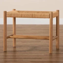 Saura Wood Hemp Accent Bench Oak Brown - Baxton Studio 18 Saura Wood Hemp Accent Bench Oak Brown - Baxton Studio -Nexera Furniture Store GUEST 8b702ed0 618c 4e66 8d8f 1e91945b9c7c