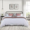 King Kirkland Metal Headboard With Frame Aged Pewter - Hillsdale Furniture -Nexera Furniture Store GUEST 8bf70e02 6630 4829 9b5f 346c634f1d57
