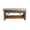 Millwork Bench With Shelf Wood And Zinc Silver/Light Amber - Alaterre Furniture -Nexera Furniture Store GUEST 8c7958de d360 4687 b832 5874a29dd33c