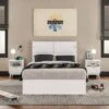 Polifurniture 4pc Full Victoria Bedroom Set White: Modern Style, Includes Frame & 2 Nightstands -Nexera Furniture Store GUEST 8d6e8ac7 8614 4cb4 8ba5 cefb124b67e4