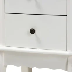 2 Drawer Sophia Wood Nightstand White - Baxton Studio -Nexera Furniture Store GUEST 8e7fd65d 19cc 4e00 984f e24fc8664b3f