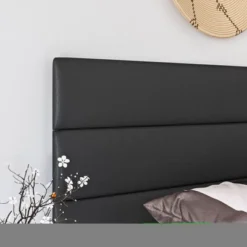 Caprice Faux Leather Channel Upholstered Platform Bed - Eco Dream -Nexera Furniture Store GUEST 8f0063a6 547c 43e8 9096 dd3a5e04efb2