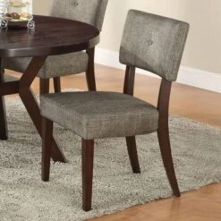 Se Of 2 20" Drake Dining Chairs Gray Fabric/Espresso - Acme Furniture -Nexera Furniture Store GUEST 8f0392d9 eb51 4be2 993d 4bec3e3b4d8a
