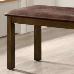 43" Coulter Padded Seat Bench Walnut/Brown - HOMES: Inside + Out -Nexera Furniture Store GUEST 8f4b65ff 0ea5 480d b32d f2376de62ba3