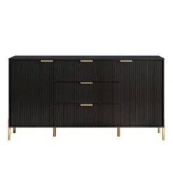 Festivo 4pc Modern Elegance Bedremm Chest And Dresser And 3 Drawer Nightstands Set Black -Nexera Furniture Store GUEST 8f715f17 e0cc 4ad0 8292 3210de6e41f1