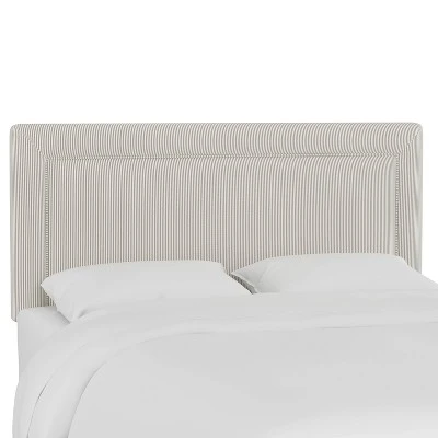 Empire Striped Upholstered Headboard - Skyline Furniture 7 Empire Striped Upholstered Headboard - Skyline Furniture - Image 5