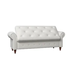 Cecily 63" Button-Tufted Large Storage Ottoman Upholstered Fabric Bench Features Rolled Arms, Window Seating, And Solid Wood Legs-Maison Boucle -Nexera Furniture Store GUEST 8faee9a8 9f10 40cf b061 1994e1122a0b