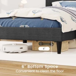 Costway Twin/Full/Queen Size Bed Frame With Button-Tufted Headboard & Wooden Slats Easy Assembly 21 Costway Twin/Full/Queen Size Bed Frame With Button-Tufted Headboard & Wooden Slats Easy Assembly -Nexera Furniture Store GUEST 8fb9c7c8 7f63 4bfc 97f3 071fed18a7e8