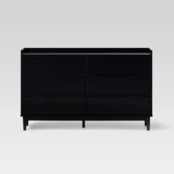 Mid-Century Modern Solid Wood 6 Drawer Double Dresser - Saracina Home -Nexera Furniture Store GUEST 90151679 33ac 41ca 9018 ea6b115ba554