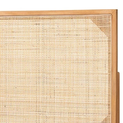 Bali & Pari Queen Aurelia Bayur Wood And Rattan Headboard: Bohemian Design, Wall Or Frame Mount, Adjustable Height 5 Bali & Pari Queen Aurelia Bayur Wood And Rattan Headboard: Bohemian Design, Wall Or Frame Mount, Adjustable Height - Image 3