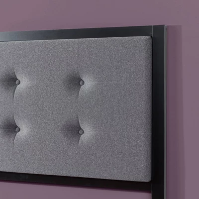 Barbara Upholstered Button Tufted Metal Headboard - Zinus 6 Barbara Upholstered Button Tufted Metal Headboard - Zinus - Image 4