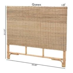 Queen Cantara Natural Rattan Headboard Brown - Bali & Pari -Nexera Furniture Store GUEST 92eeaed5 e634 4487 90b0 2d1ba1dc3ffc
