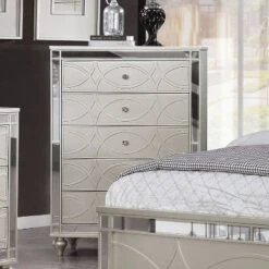 2pc La Mesa Bed And Chest Set Silver - HOMES: Inside + Out -Nexera Furniture Store GUEST 934efda1 c054 4e36 ba94 275b512eae48
