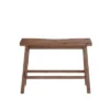 Saddle Seat Wooden Bench With Canted Frame Brown - Benzara -Nexera Furniture Store GUEST 9384927e 04b5 41fa b1ec 3c48785de637