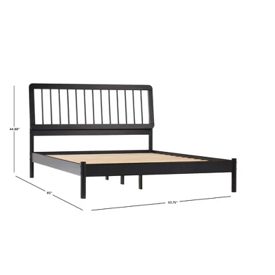 Saracina Home Queen MidCentury Modern Solid Wood Bed With Framed Spindle Headboard 12 Saracina Home Queen MidCentury Modern Solid Wood Bed With Framed Spindle Headboard - Image 10