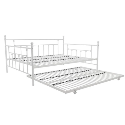 Milan Queen Daybed And Full Trundle Set White - Room & Joy 5 Milan Queen Daybed And Full Trundle Set White - Room & Joy - Image 3
