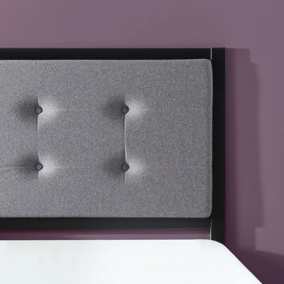 Barbara Upholstered Button Tufted Metal Headboard - Zinus 4 Barbara Upholstered Button Tufted Metal Headboard - Zinus - Image 2