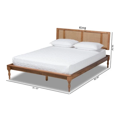 Romy Wood Platform Bed Ash Walnut - Baxton Studio 10 Romy Wood Platform Bed Ash Walnut - Baxton Studio - Image 8