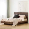 Queen Olvyn Complete Bed Natural Walnut/Charcoal - South Shore -Nexera Furniture Store GUEST 98e1b4c8 bdb5 4355 b9c5 152f8bc9c7b0