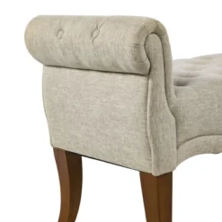 HOMCOM Traditional Style Entryway Bed End Shoe Bench With Button Tufted And Rounded Arm For Living Room 10 HOMCOM Traditional Style Entryway Bed End Shoe Bench With Button Tufted And Rounded Arm For Living Room -Nexera Furniture Store GUEST 9a517f25 e120 4adb 9d95 e59730b9cfe8